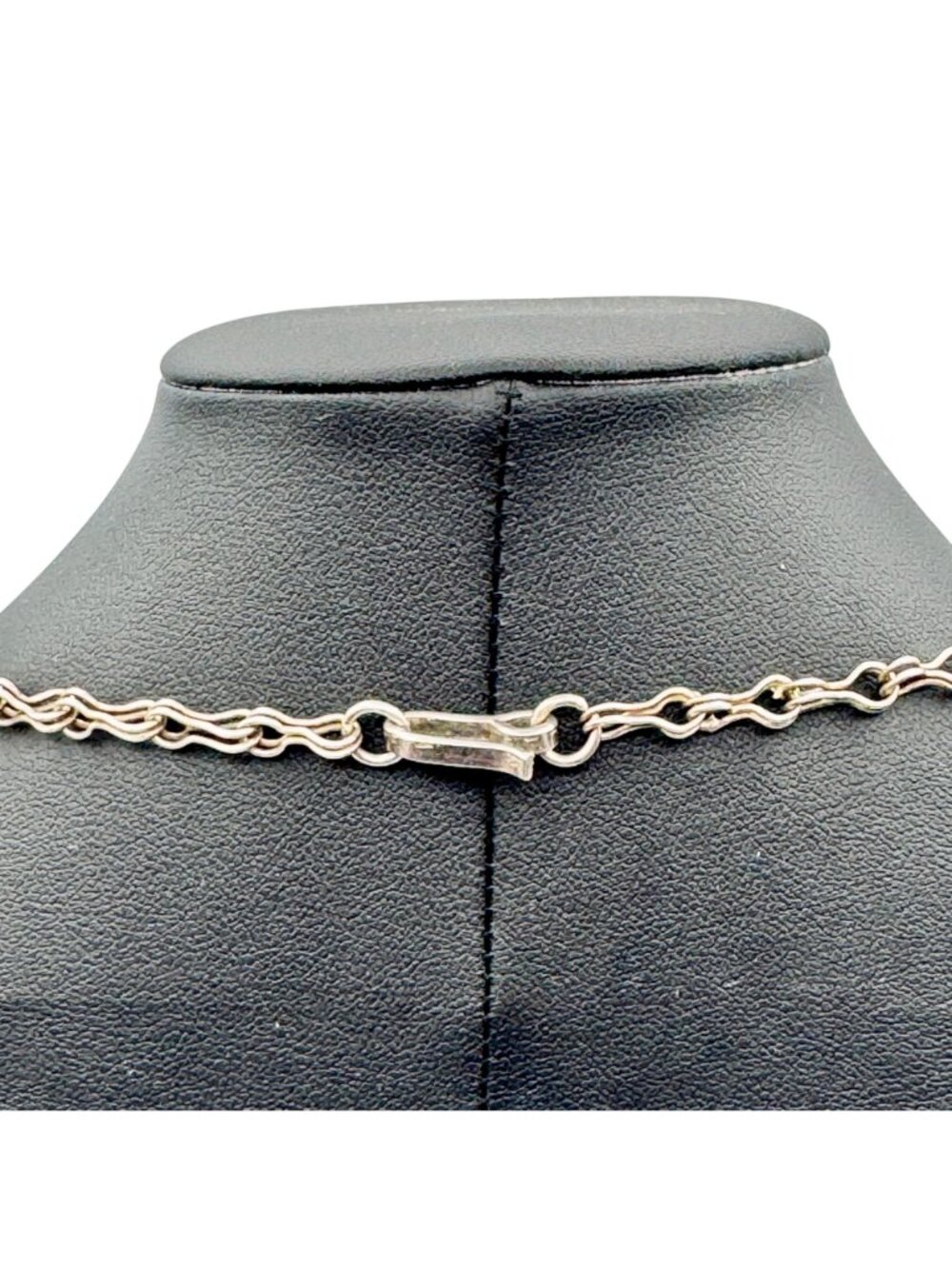 Vintage Taxco Silver Floral Rose Necklace Design 17 Inches Elegant Statement 50g - Picture 4 of 10